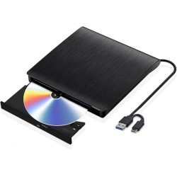 Verbatim Lecteur CD DVD Externe Graveur Portable USB 3.0 Noir Reconditionné