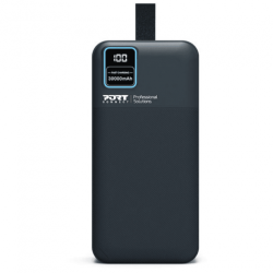 Port Designs Powerbank 30000 mAh 2 x USB + 1 x USB Type-C Noir Batterie Externe Reconditionnée