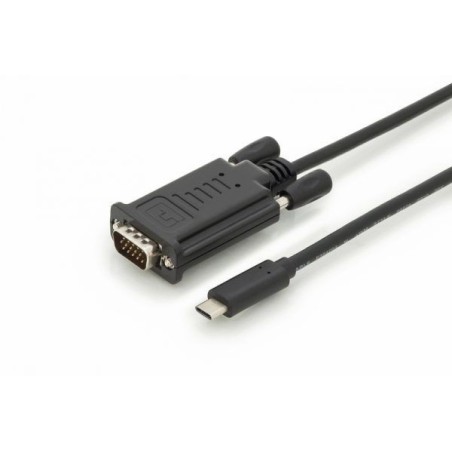 Câble USB Type-C vers VGA 2 m Noir Câble Vidéo Reconditionné
