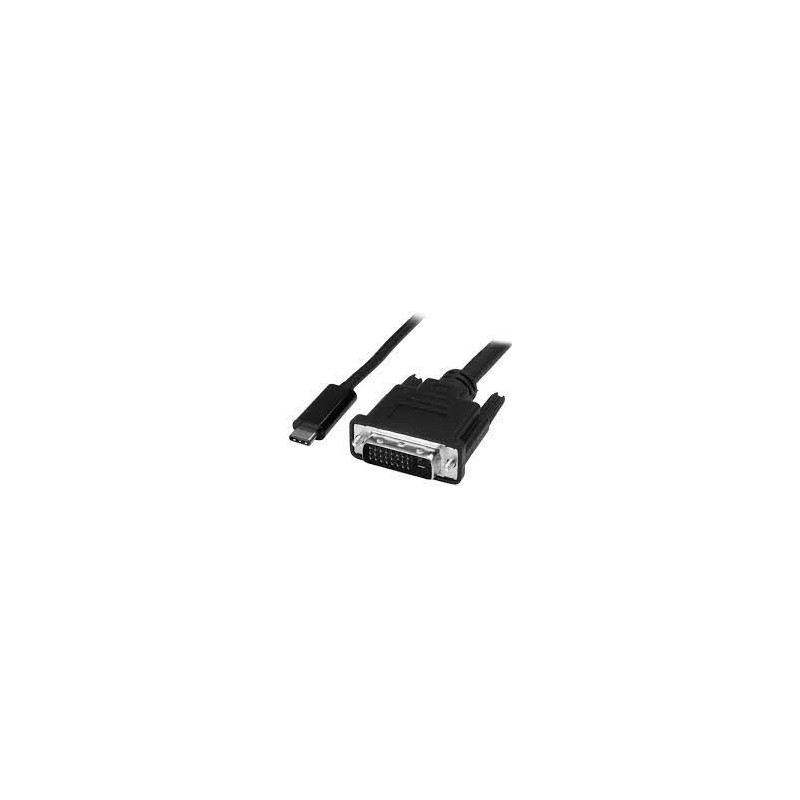 Câble USB Type-C vers DVI 2 m Noir Câble Vidéo Reconditionné