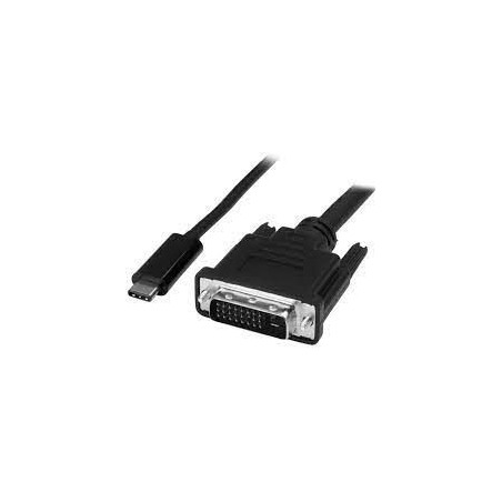 Câble USB Type-C vers DVI 2 m Noir Câble Vidéo Reconditionné