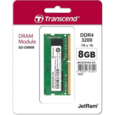 Transcend RAM 8 Go DDR4 SO-DIMM pour Ordinateur Portable Reconditionnée