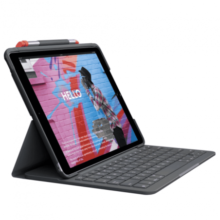 Logitech Slim Folio pour iPad 7e 8e 9e Génération Noir Reconditionné