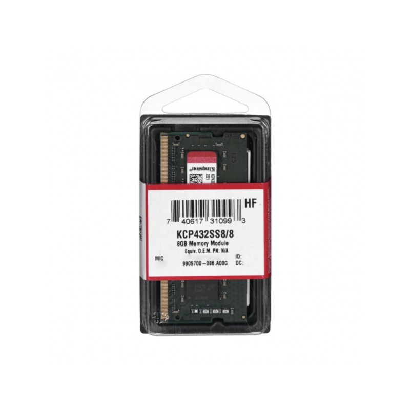 Kingston RAM 8 Go DDR4 3200 MHz Mémoire Vive Reconditionnée