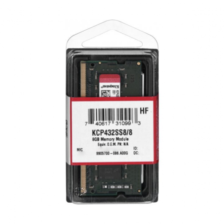 Kingston RAM 8 Go DDR4 3200 MHz Mémoire Vive Reconditionnée