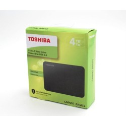 Toshiba Disque Dur Externe USB 3.2 4 To Noir Reconditionné