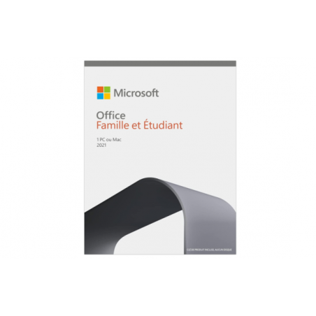 Microsoft Office Famille et Étudiant 2021 1 PC Logiciel Bureautique