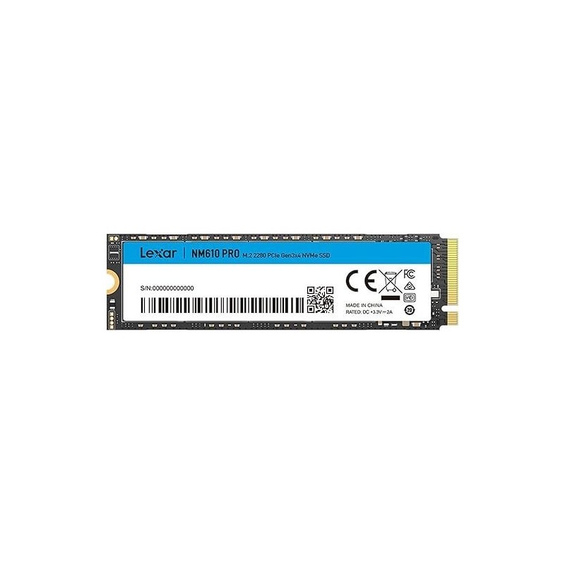 Lexar NM610 PRO M.2 PCIe Gen 3x4 2 To SSD NVMe Reconditionné