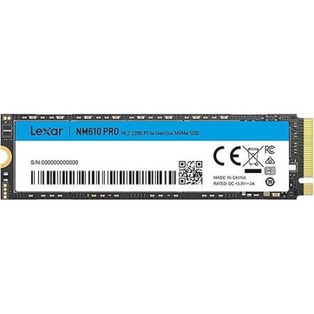 Lexar NM610 PRO M.2 PCIe Gen 3x4 2 To SSD NVMe Reconditionné