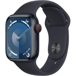 Apple Watch Series 9 45 mm Noir GPS Montre Connectée Reconditionnée