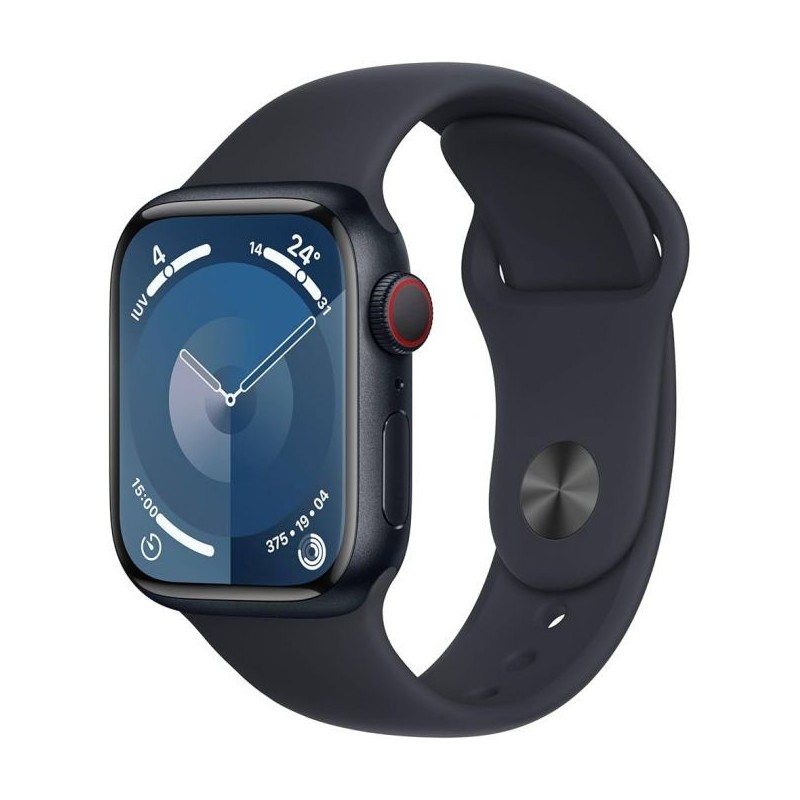 Apple Watch Series 9 45 mm Noir GPS Montre Connectée Reconditionnée